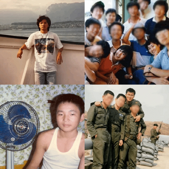 17일 오전 CBS라디오 '김현정의 뉴스쇼'에서 주관한 국민의힘 7·23 전당대회 당권주자 네번째 방송토론 '고 백, 스물' 코너에서 한동훈(상단 왼쪽)·나경원(상단 오른쪽)·원희룡(하단 왼쪽)·윤상현(하단 오른쪽) 당대표 후보가 각각 공개한 자신의 과거 사진.<CBS라디오 중계영상 갈무리>